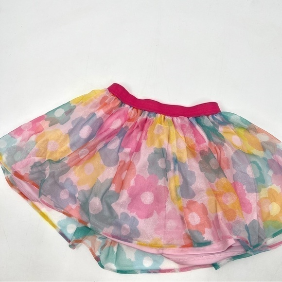 DISNEY MINNIE Girl's Pink & Blue Floral Lined Skirt Size 4T - Picture 7 of 10